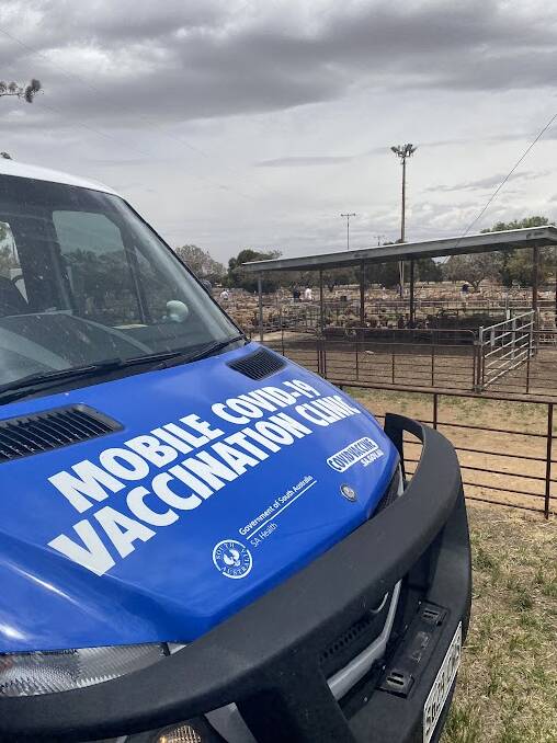 A mobile vaccination hub was set up at Jamestown on Thursday, where it had a few takers.