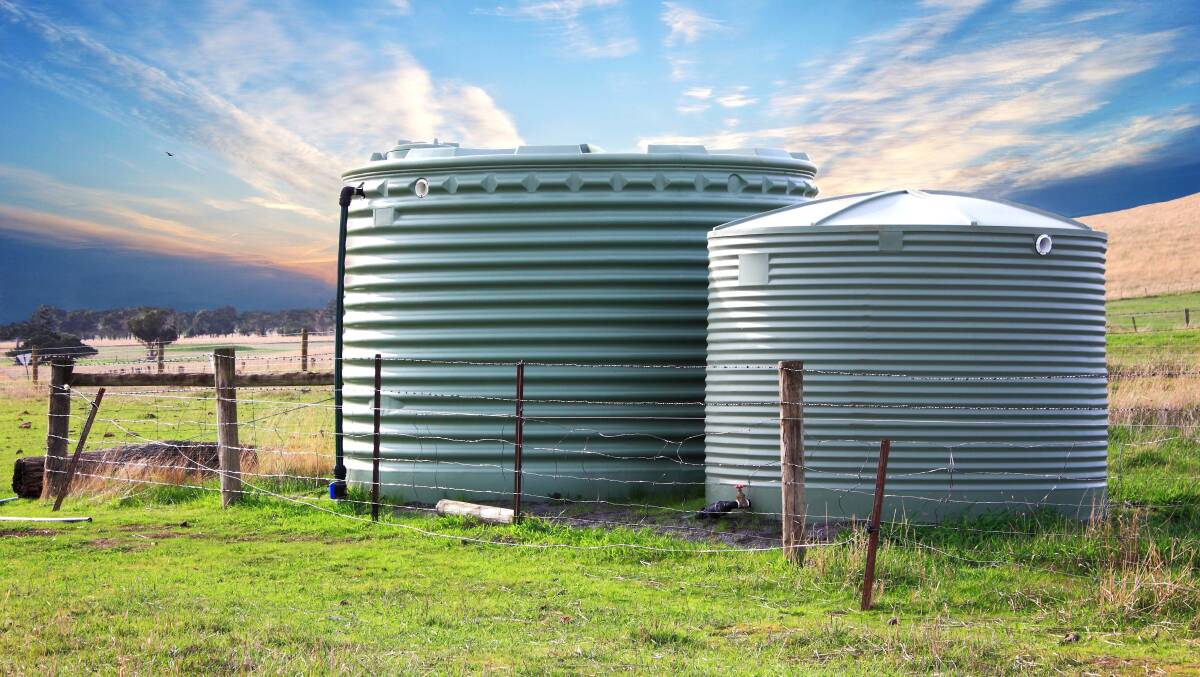 Water infrastructure, including tanks, pipe and pumps, can be covered under the scheme. Photo: SHUTTERSTOCK