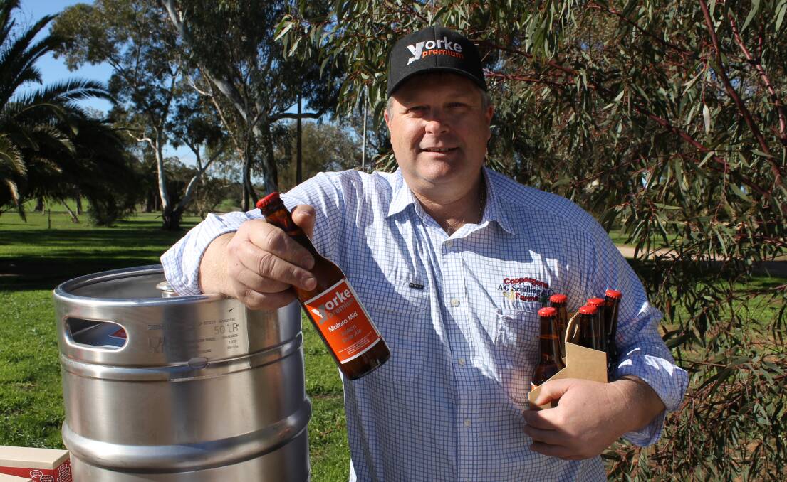 PADDOCK TO PINT: Mark Schilling, Kadina, with the Malbro-Mid variety - a mid-strength beer named for the family's property where they sharefarm and grow the barley.