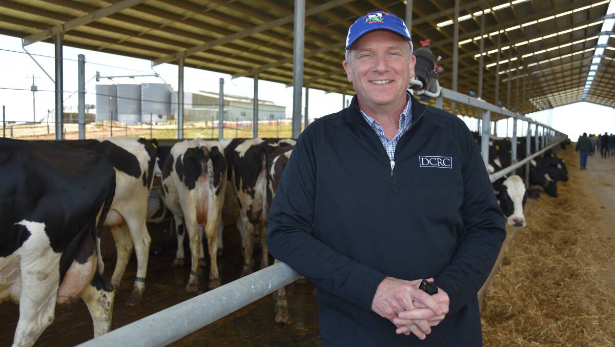 RISING TEMPS: University of Florida Department of Animal Science chair Geoffrey Dahl was in Meningie to advise dairyfarmers that heat stress in dry cows could have long-term impacts.