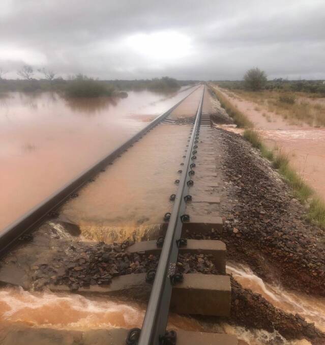 Flooding in the north of the state has caused rail to be out of action for at least two weeks. Photo: ARTC