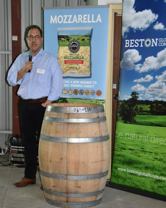 FORGING AHEAD: Beston Global Food dairy general manager Daniel Raschalla says relationships with farmers are key to creating quality cheese. 