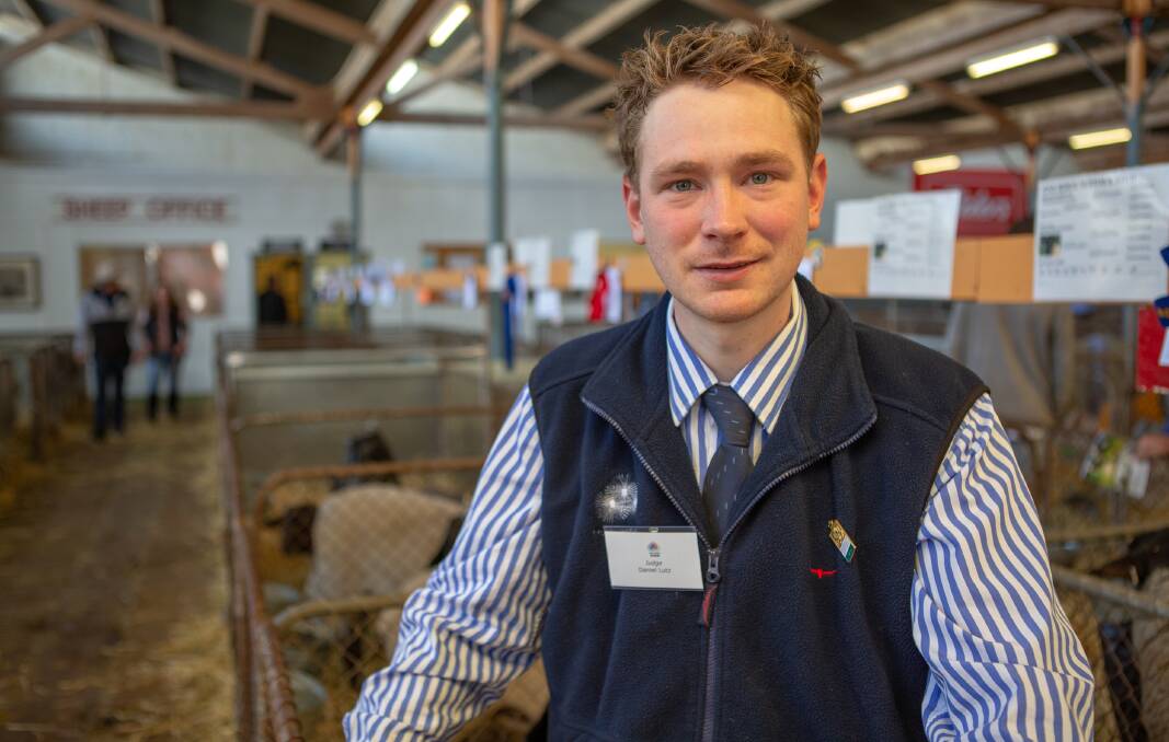 CRITICAL GAZE: Daniel Lutz, Henty, Vic, began his judging career in young judges events at the Royal Adelaide Show a decade ago, and he has returned to put those skills to the test in the main competition.
