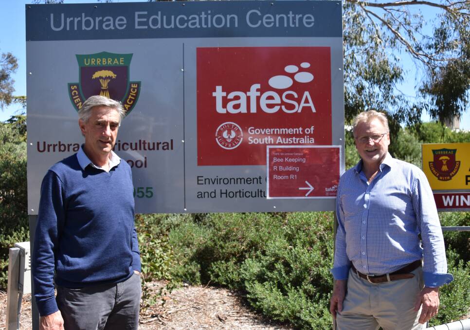 REPRIEVE: Nursery & Garden Industry of SA chief executive Grant Dalwood and board member Geoffrey Fuller expressed concerns about the future of the Urrbrae campus.