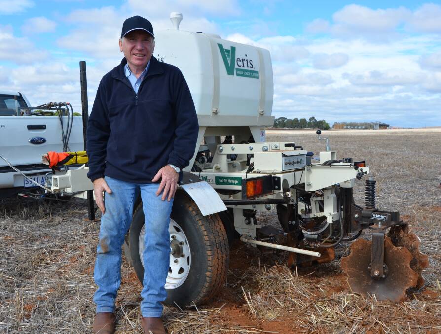 PRODUCTIVITY LIFT: Rural Solutions SA sustainable agriculture senior consultant Andrew Harding with the Veris Mapper system that enables accurate mapping of the pH of paddocks.