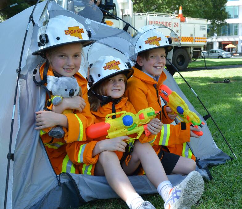 BIG WEEKEND: CFS 'cadets' Dari and Willow Rann and Tai Appelt are getting ready to go camping along the CFS Foundation Fire Trail on the October long weekend. 