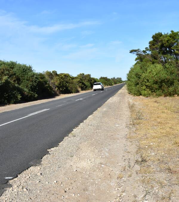 UPGRADE WAIT: Clay Wells Road near Robe is one of five roads still waiting to be upgraded and have the speed limit restored.
