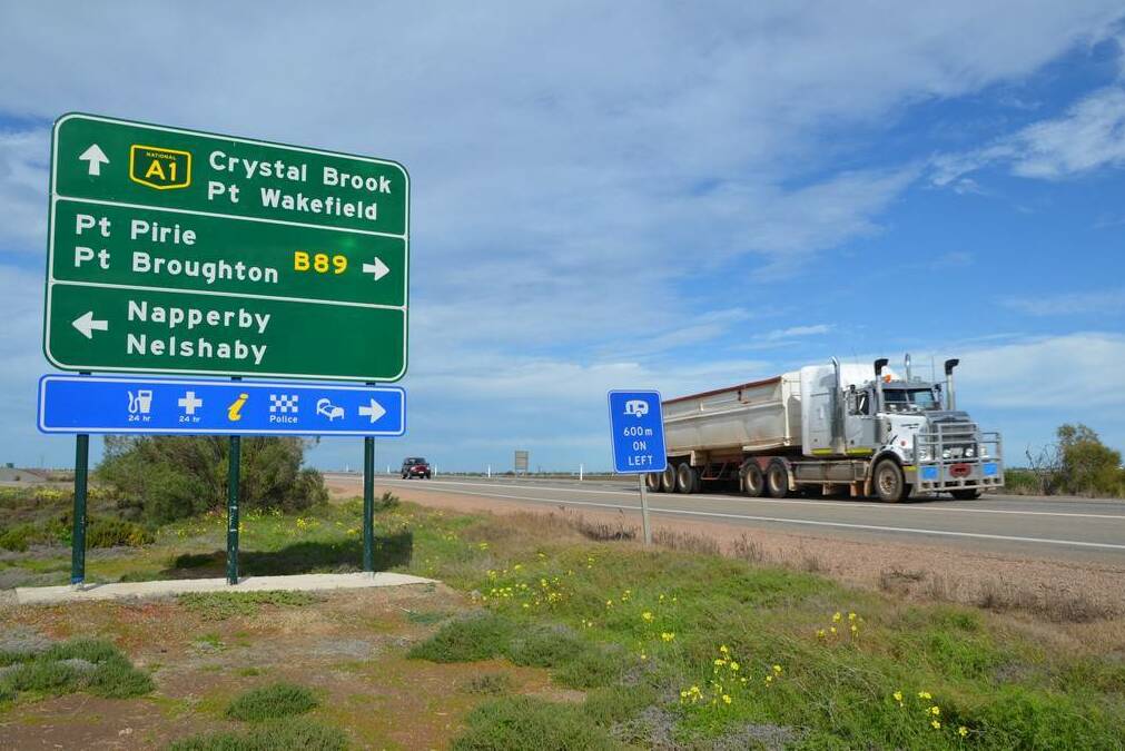 The two-lane stretch of road between Port Wakefield and Port Augusta is playing an increasing role in the movement of freight.