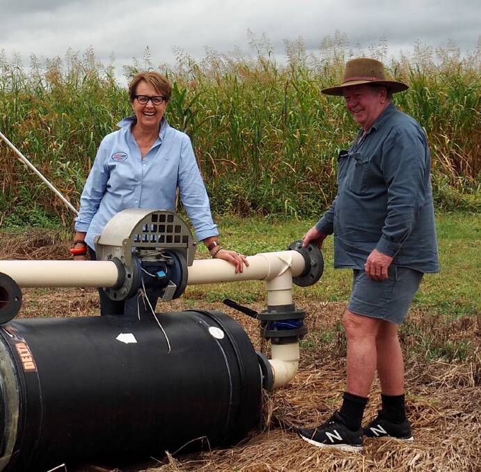 SOLUTION: Dianne Panov visited vegetable grower Glen Jurgens from Bowen who has installed a water treatment conditioner to eliminate salinity problems.