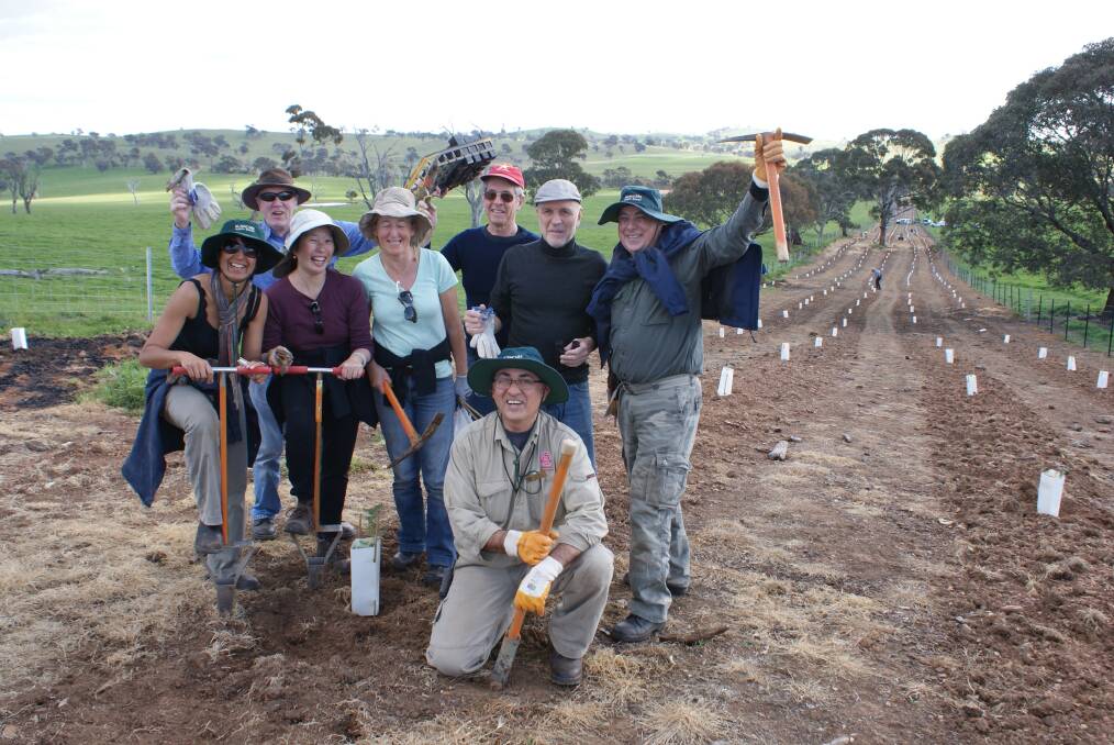 Shane Norris says we need Landcare to maintain, reinforce and strengthen the connection with the country. Pictured Bushcare volunteers from North Sydney Council participating in the Building Bridges to Boorowa.

