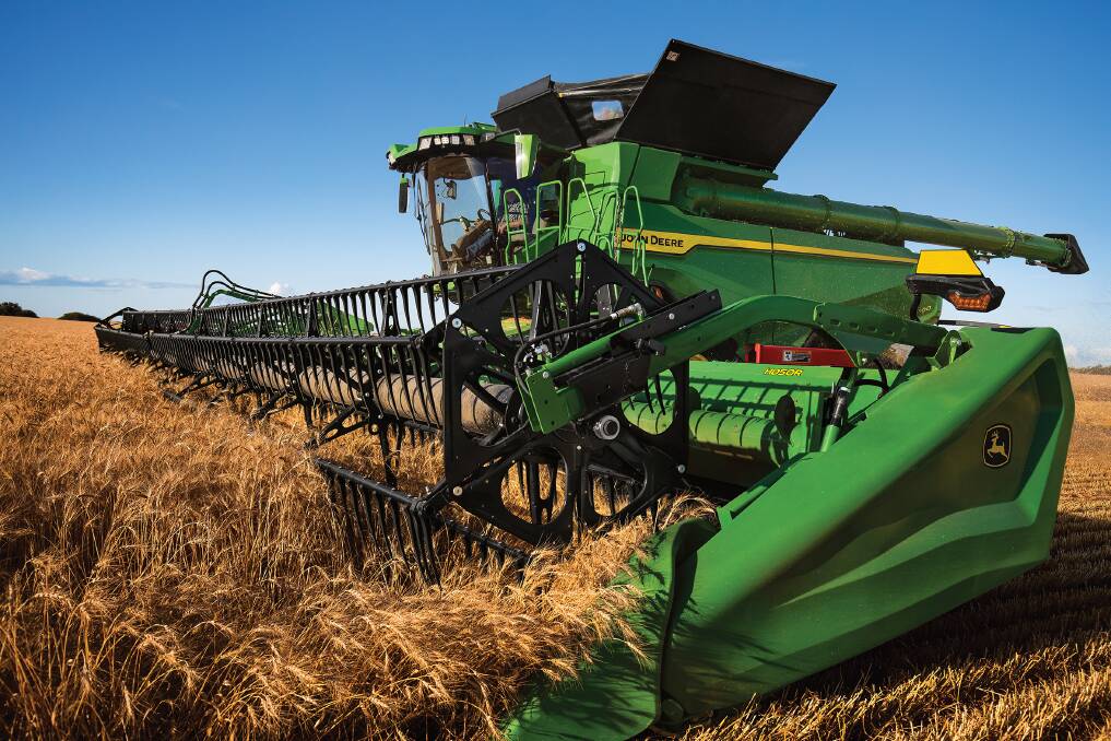 GRAIN GOBBLER: John Deere says its new X Series harvesters will provide greater harvesting capacity for high-yielding crops.