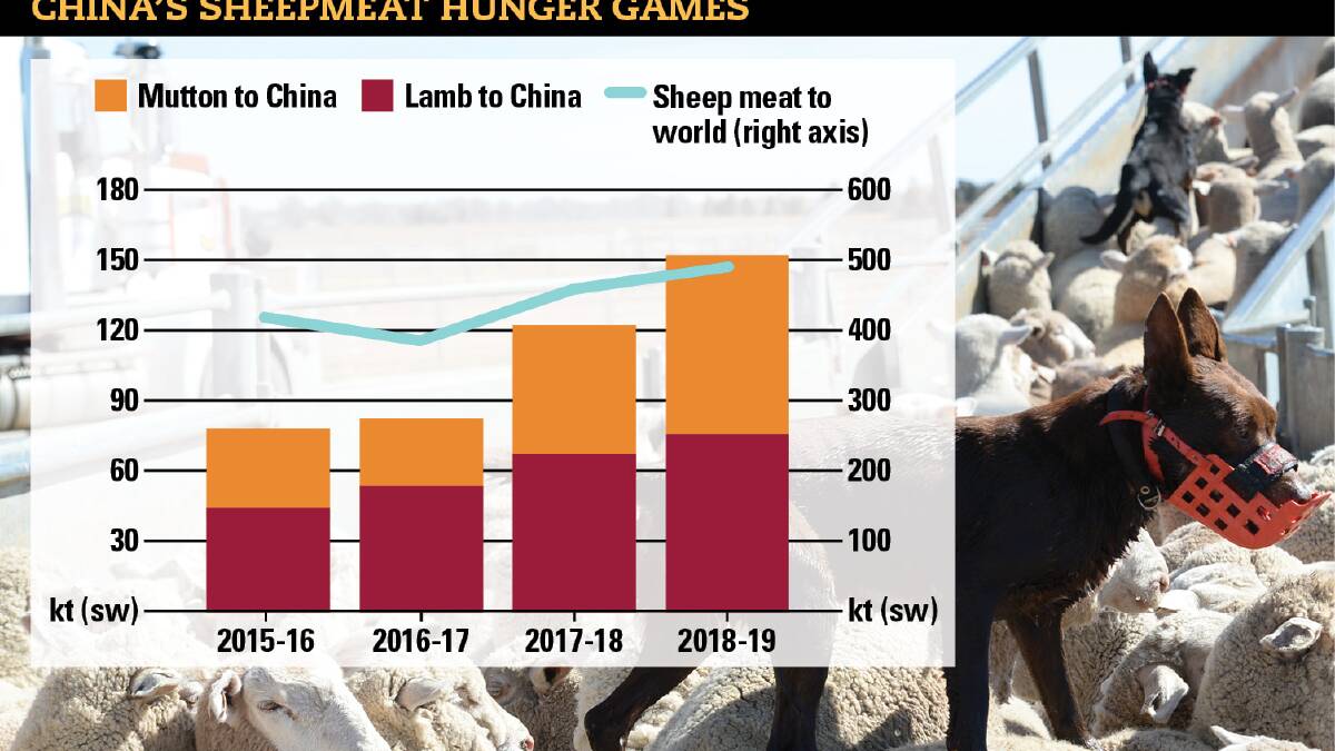 THEY LOVE OUR LAMB: Demand from countries like China will see a larger slice of Australian lamb and mutton heading overseas this financial year. 