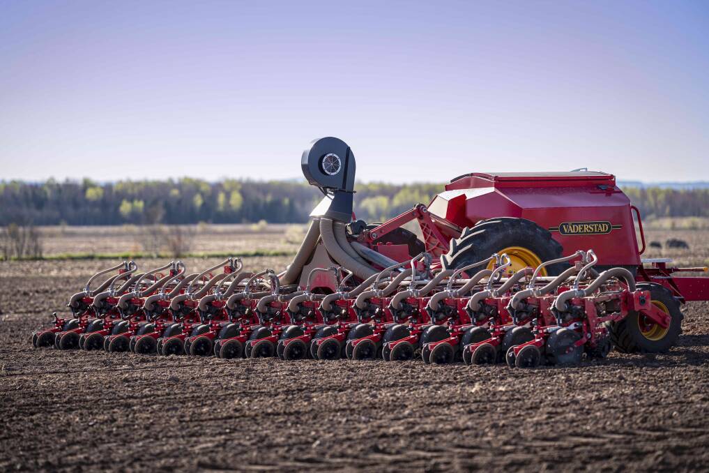 SPREADING ITS WINGS: Swedish farm machinery company Vaderstad has released a 12-metre version of its Tempo precision planter. 