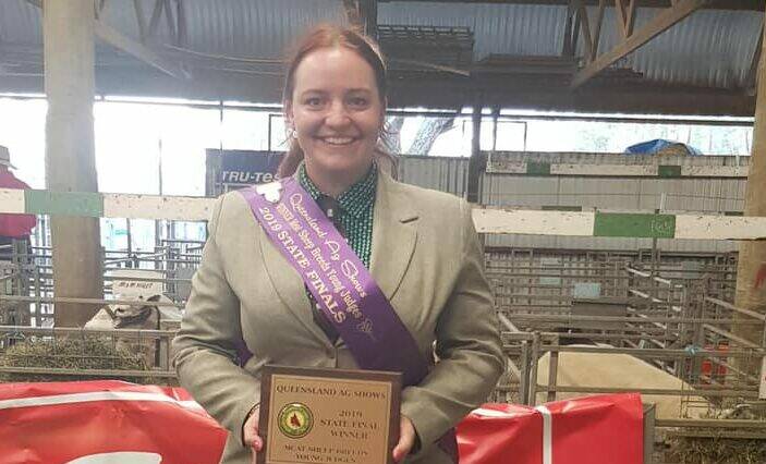 Georgia Lee, Toowoomba, will represent Queensland in the national meat sheep young judges competition. 