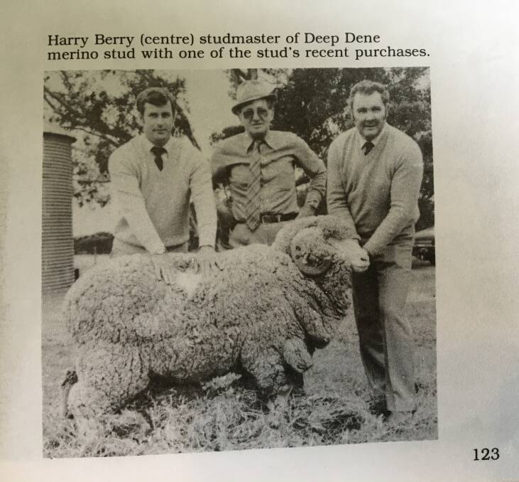 WOOL LEGENDS: Legendary Kangaroo Island wool producer Harry Berry as pictured in Neville Cordes' book "Kangaroo Island - 184 great years" published in 1986. 