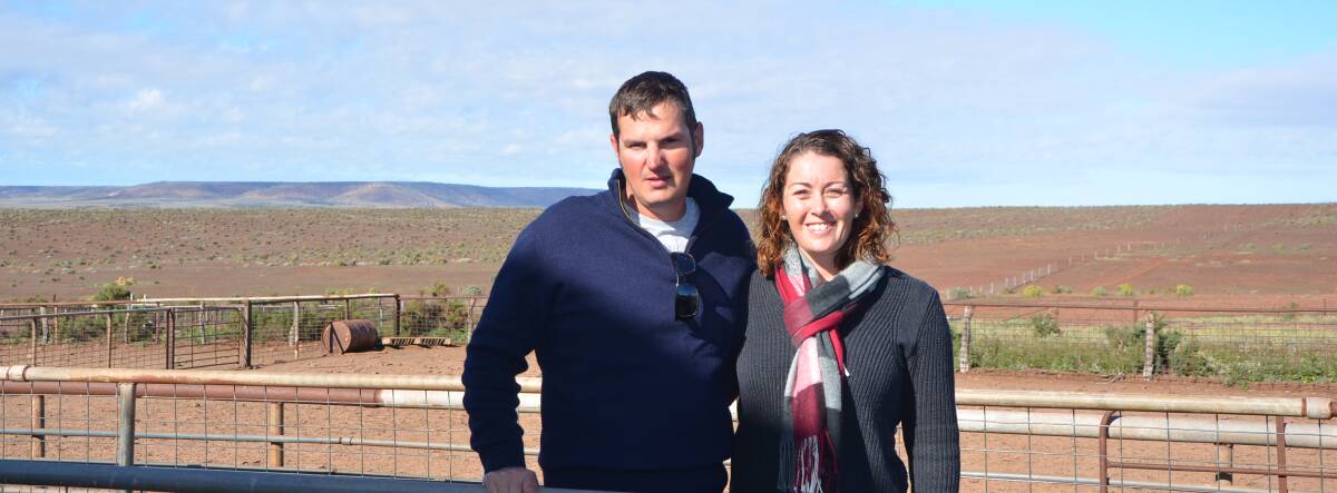 TOP SPOT: A portion of Scott and Amanda's station at Port Augusta will be used for the new solar thermal plant.