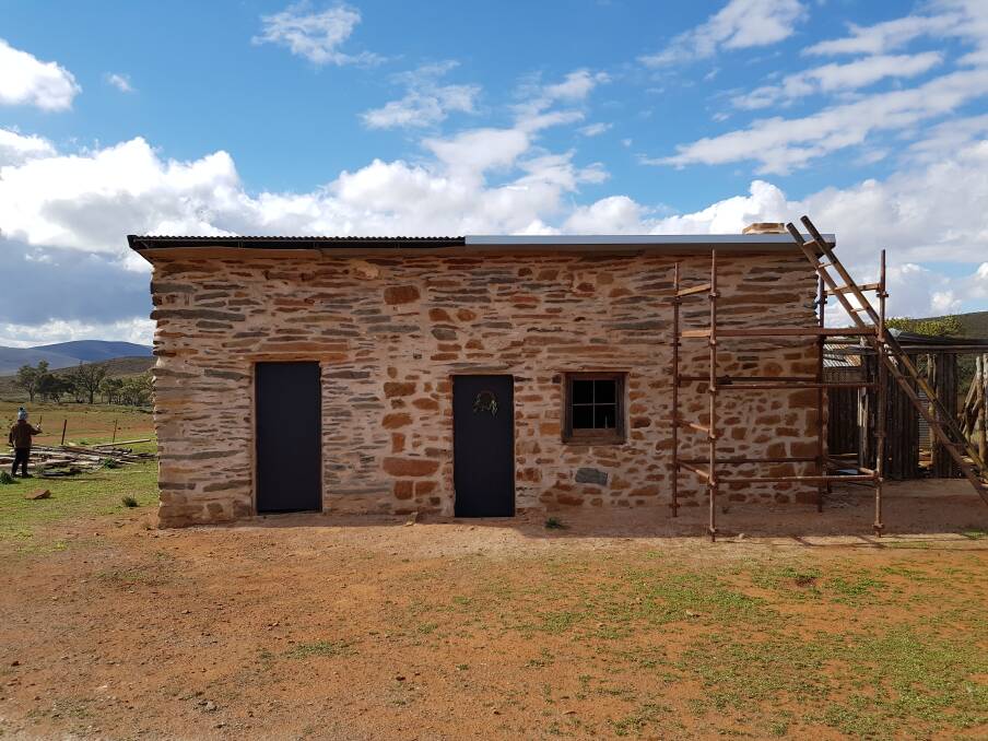 RUSTIC BEAUTY: The stonework of the original homestead has been preserved.
