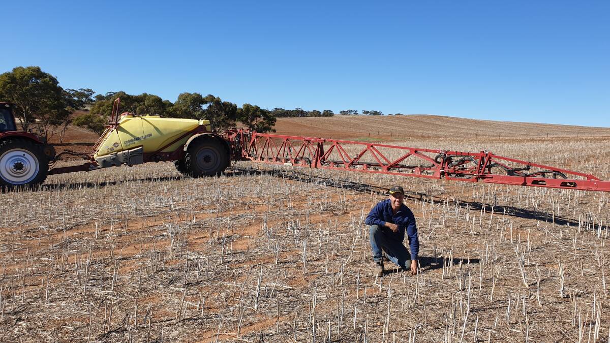 HITTING TARGETS: Patrick Neal says he is well on-track with his seeding program and expects to start post-emergent spraying by mid-June at his Ngapala property in the Mid North.