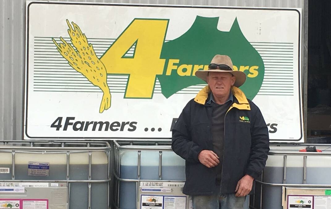 FROM THE FARMER: Rudall farmer Malcolm McCallum has been distributing 4Farmers chemicals ever since 4Farmers started on the EP 24 years ago.