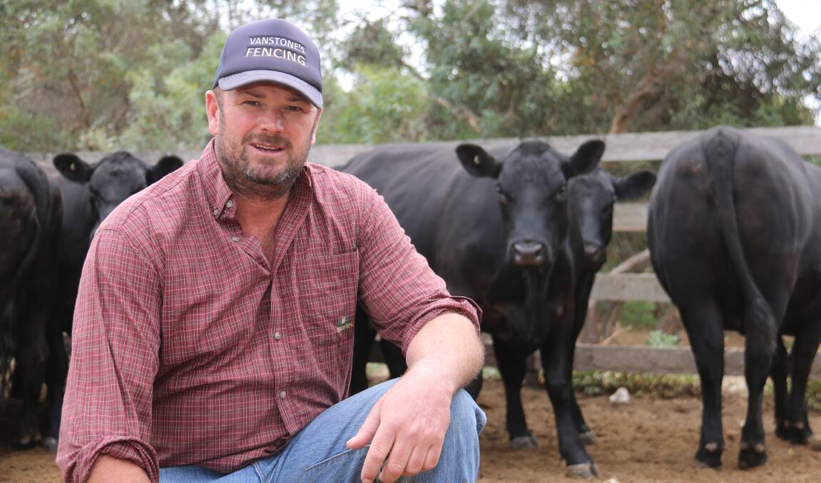 BOOSTING BEEF: Josh Densley says it is a good time to be in the red meat industry, and he is looking forward to building his herd numbers back up. 