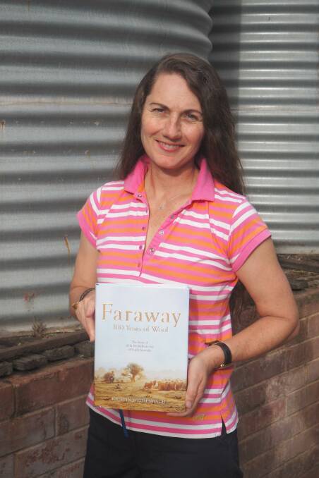 FASCINATING TALE: Kristin Weidenbach, author of 'Faraway: 100 Years of Wool', with the book, which launched yesterday.