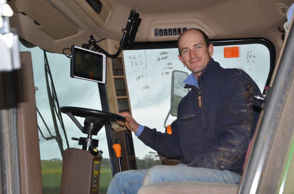 DECISIONS ASSISTED: Ben Francis, Loudounbrae Farming, Maitland, had a Cropscan 3300H On Combine Analyser installed on his header last year.