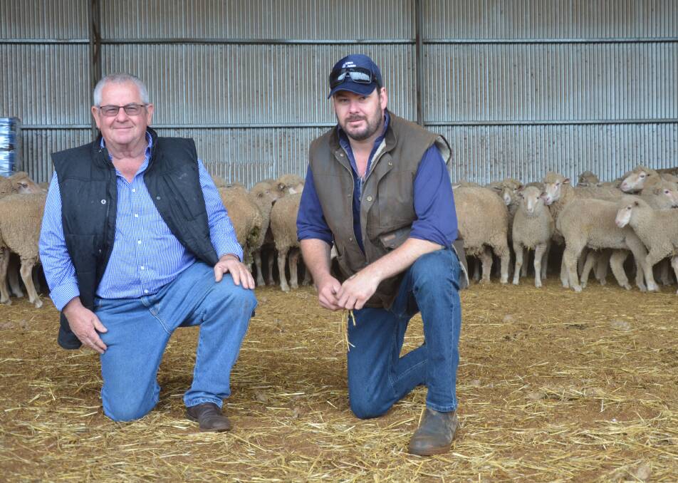 DIFFERENT USES: Rob and Pat Kerin breed SAMM ewe lambs at their Fords property. They are then taken to the Kerins' Sherlock property to produce White Suffolk-sired crossbred lambs.
