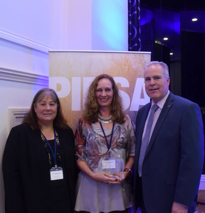 PROPOSAL WIN: WoTL board members Kim Blenkiron and Sharon Honner with PIRSA deputy CEO Tim Goodes.