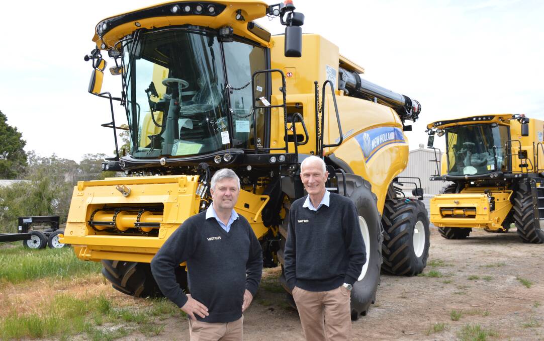 SUCCESSFUL YEAR: Vater Machinery dealer principal Roger Vater, with sales manager Scott Nichols, said product demand this year had been "extraordinary".
