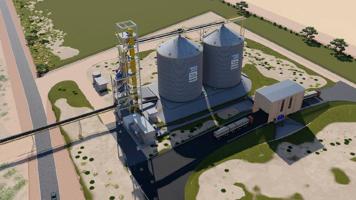 Computer generated imagery of the T-Ports Wallaroo port facility. Image: supplied.