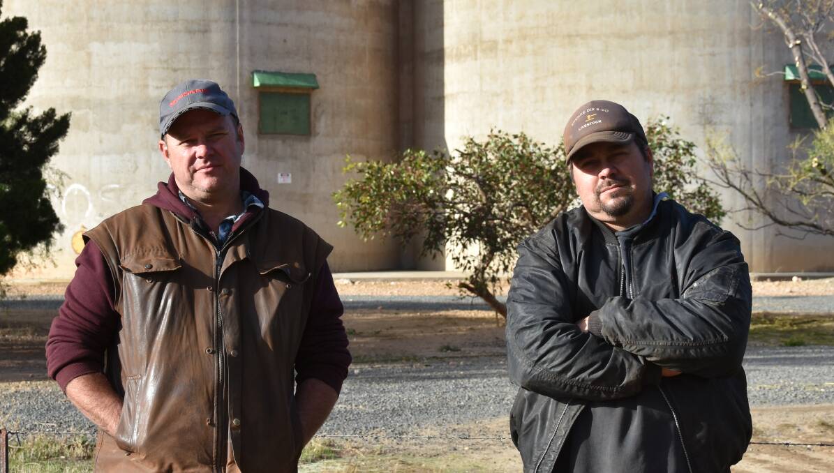 RAMPING UP: Robertstown's Aaron and Simon Niemz said the effects of their local silo closure were being realised more so this year than in 2019. 