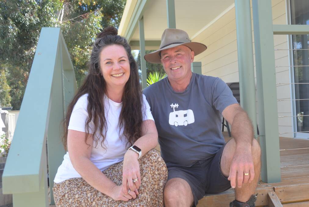 SNAPPED UP: Ardrossan Caravan Park managers Tania and Brett Dalton said the park had been almost completely booked out for Easter by the end of January.