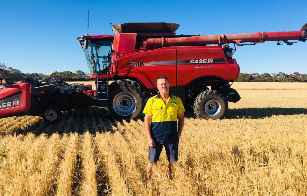 SPREADING RISK: Michael Agars follows a farming program on Yattarna, Lock, that allows him to spread risk and match certain crops to their ideal soil type.
