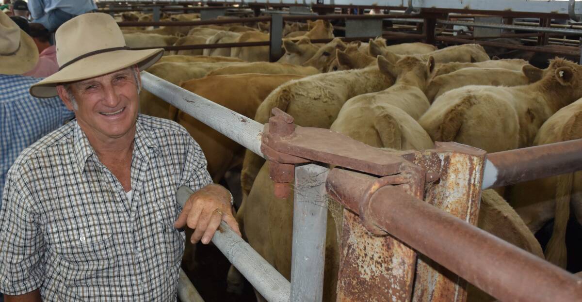 TOP SELLER: Jim Renkin, Lindsay Park, Lima, sold the top-priced steers at last year's Euroa weaner sale.