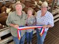 Gordon, Jane and Owen McClure, Beerik, Coleraine, sold 73 Hereford heifers, March and April 2023-drop, including the best-presented Herefords Australia pen of heifers.