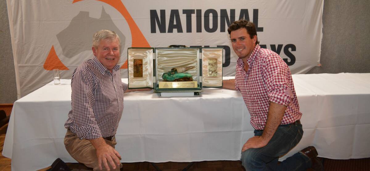CHAMPIONS: Michael and James Millner of Rosedale Charolais are strong supporters of carcase competitions and feedlot trials, winning many awards over the years.
