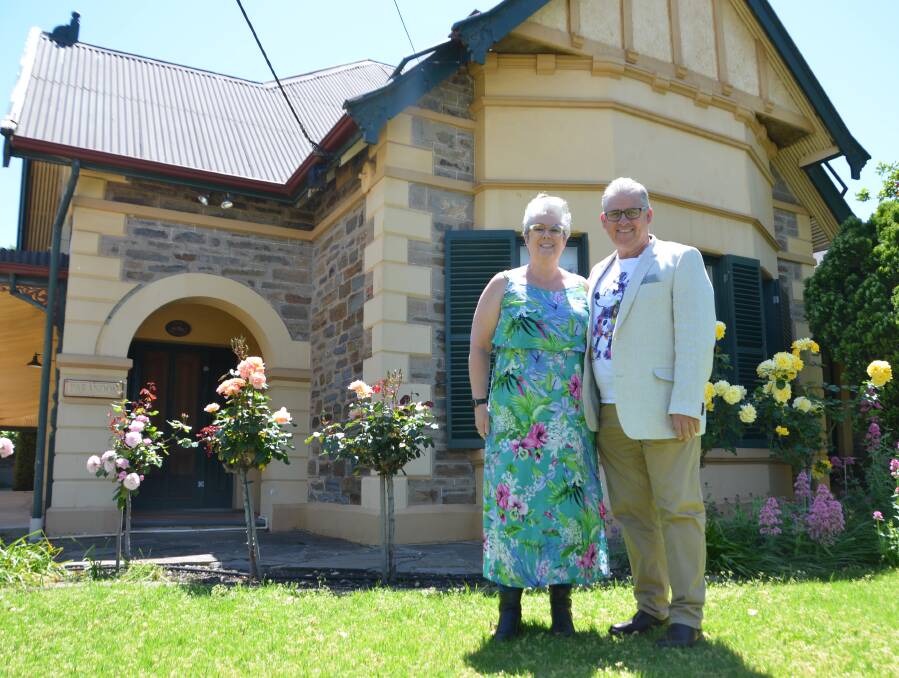 VOUCHER UPTAKE: Kym and Steve Brown at one of their Tanunda accommodations, Barossa Dreams. 