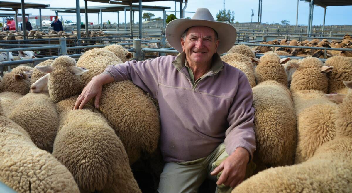 PRICE GAMBLE: Brian Durdin, Ceduna, has held onto new-season lambs for longer this year, but hoped to sell at Dublin in the coming weeks. 