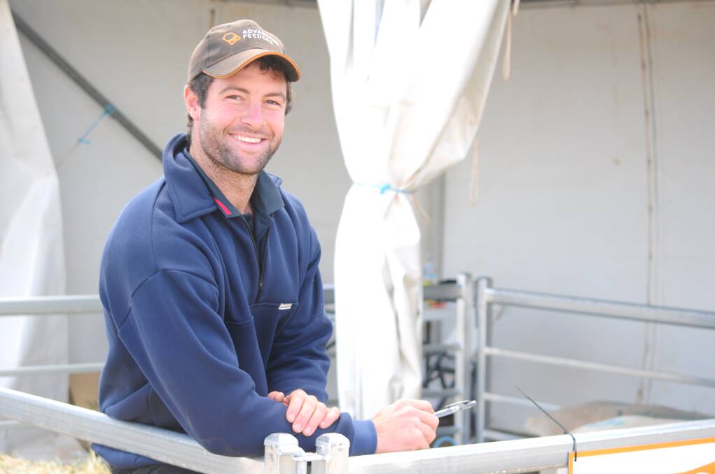 BRIGHT FUTURE: Mount Wedge Dorper and White Dorper stud co-principal Ross Bascomb set a goal to produce bigger lambs and is well and truly on the way to achieving it. 