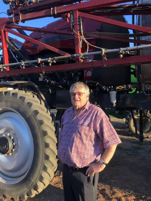 LATEST TOOLS: Crystal Brook consultant and Hit Your Target supporter Peter Cousins says croppers have the best technology available to combat spray drift. 