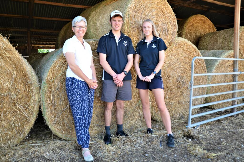 EAGER TO LEARN: Balaklava High School agriculture teacher Sue Pratt encouraged students Tom Gameau and Madison Bond to apply for the Food and Fibre Education SA Initiative camp to build confidence in selecting a career. 