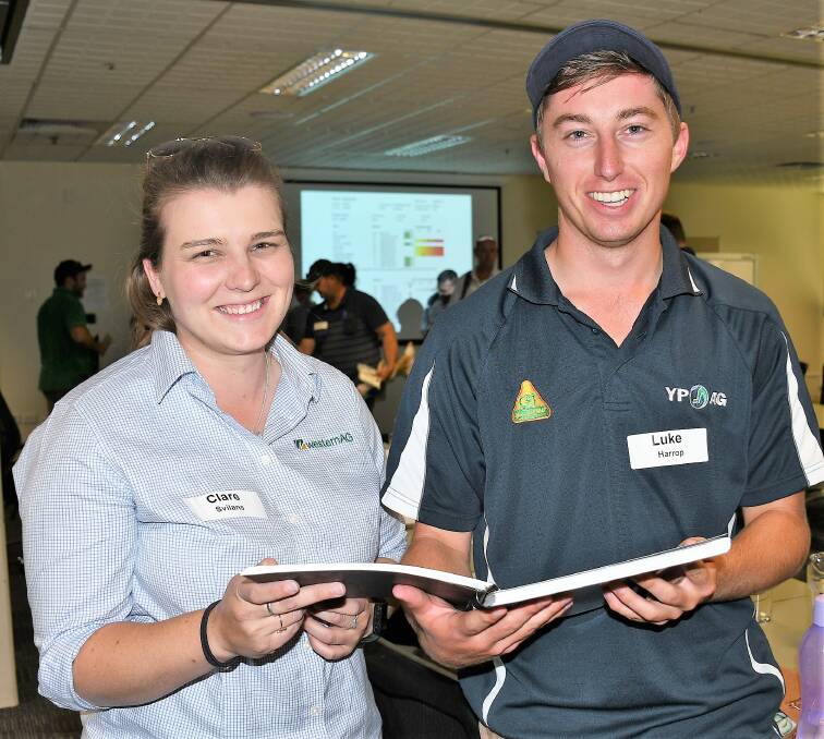 NEW INFO: Attending the PREDICTA® B Root disease risk management course for agronomists were Western AG's Clare Svilans, Kaniva, Vic, and YP Ag's Luke Harrop, Kadina. 