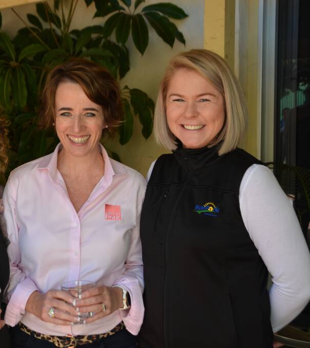INDUSTRY LEADERS: Australian Pork Limited chief executive officer Margo Andrae with Sunpork's Kate Plush at a previous Pig Industry Day. 