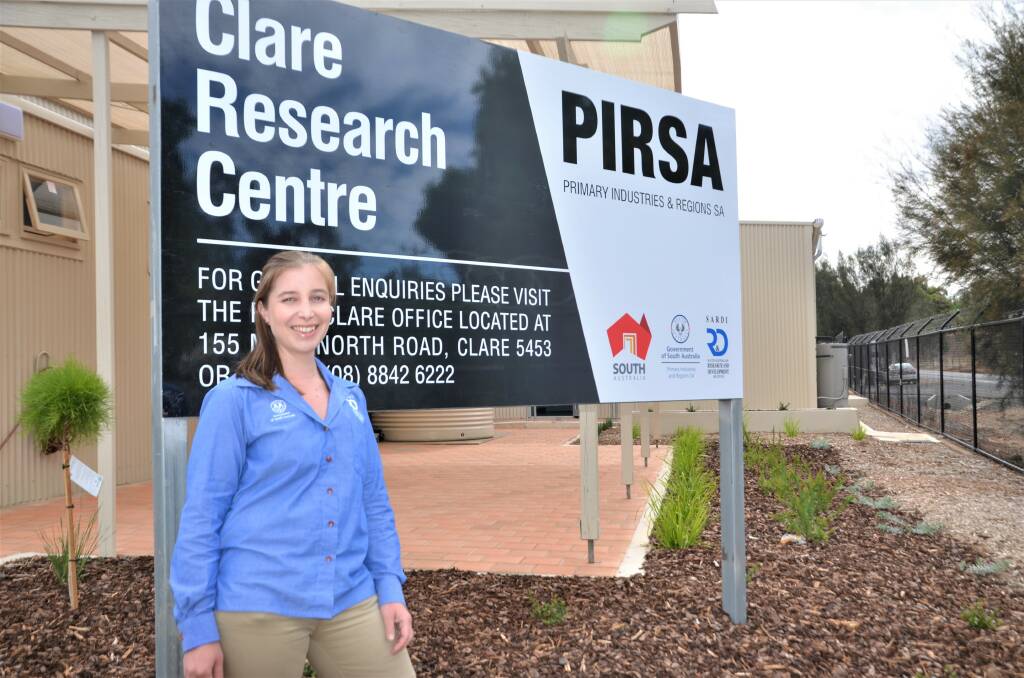 LOCAL FOCUS: SARDI research scientist Penny Roberts at the Clare Research Centre that opened last week. The new facility will feature a climate-controlled growth room.  