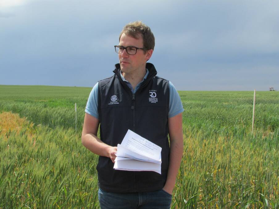 INDUSTRY KNOWLEDGE: SARDI researcher Kenton Porker will explore options for lifting barley productivity in the higher rainfall zones.