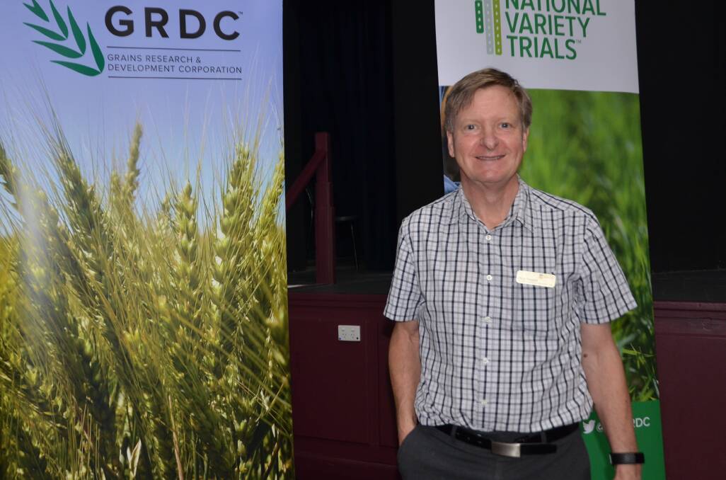 OPTIONS ARRIVE: University of Adelaide weed researcher Chris Preston revealed the benefits of emerging herbicide products at a recent GRDC update at Balaklava.