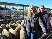 OPTIMISTIC APPROACH: Robertstown producers Tracey and Gavin Rodda are riding the storm of market volatility and selling runs of lambs at Dublin in staggered offerings. 