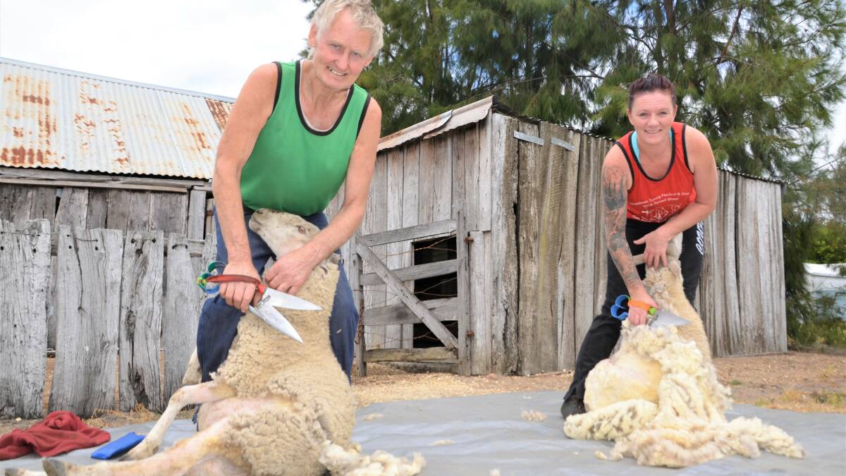 GOOD CAUSE: Shearers Richie Foster, Apsley, Vic, and Kelly Parker, Naracoorte, will shear at lightning speed during a shearathon to help raise money for mental health support in regional communities.  