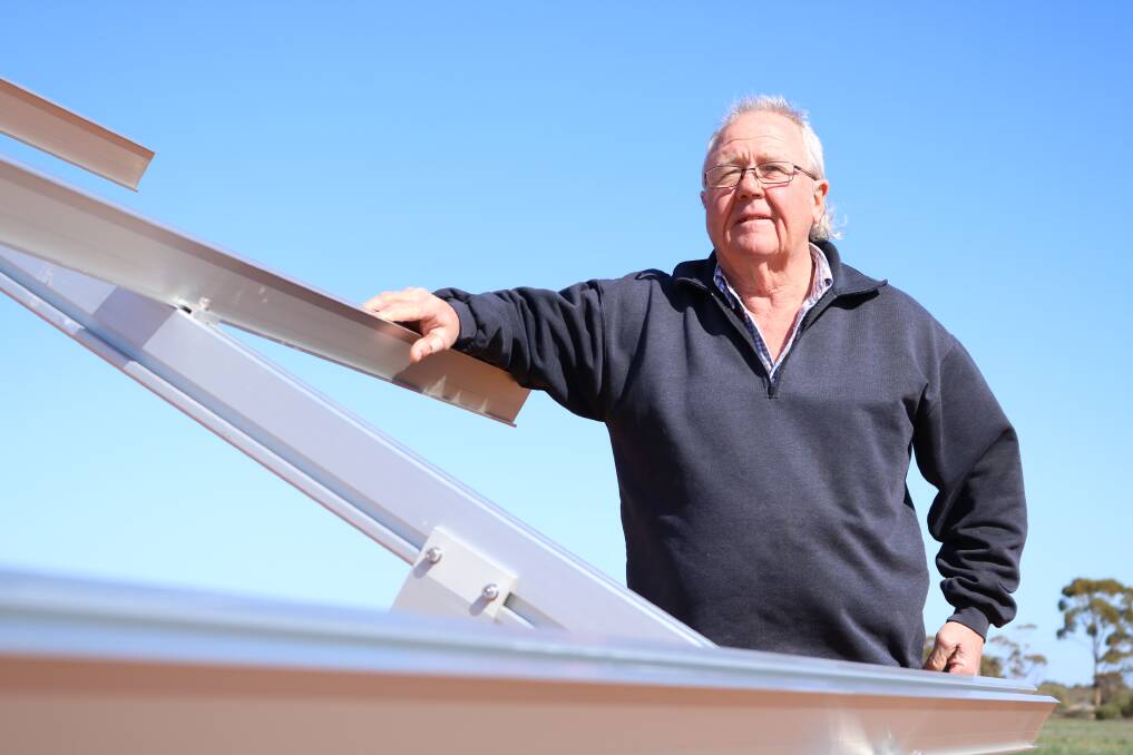 PLANNING AHEAD: Taldra pig farmer Daryl Fielke has invested in a 4000 panel solar energy system to help absorb some of his on-farm electricity costs that are reaching more than $35,000 each year. 