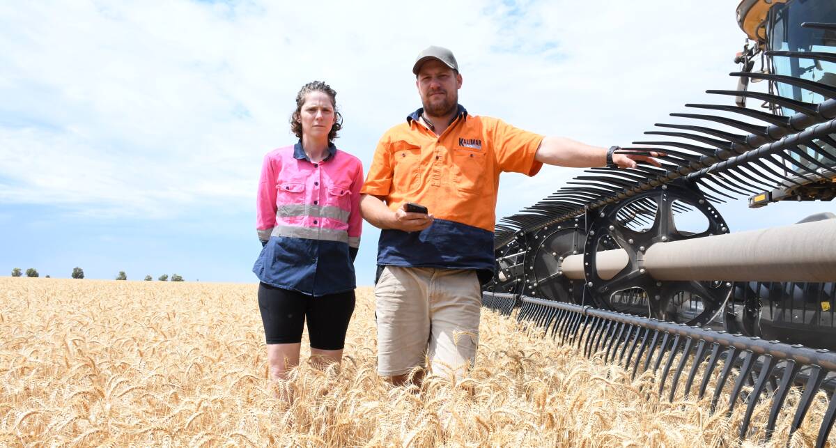 Belinda and Matthew Davey, Clinton Centre, say phone service and connectivity has become increasingly unreliable and making day-to-day farming operations harder than they need to be. Picture by Quinton McCallum